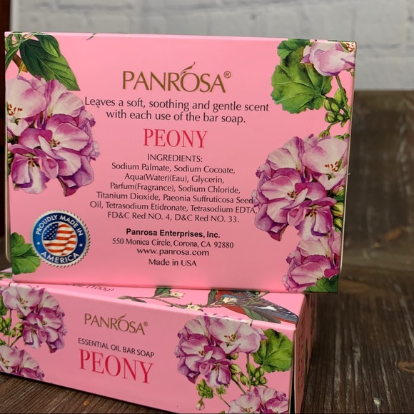 2pc PANROSA PEONY Gentle Scent, Essential Oil Soap, 3.5 oz - Picture 5 of 7